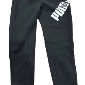 Puma Black Track Pants with Logo
